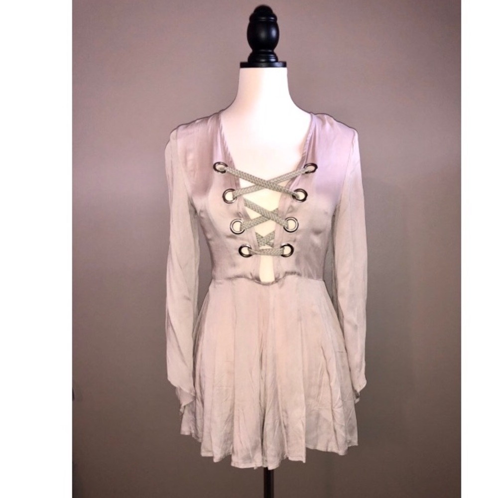 Angel Biba lace up romper